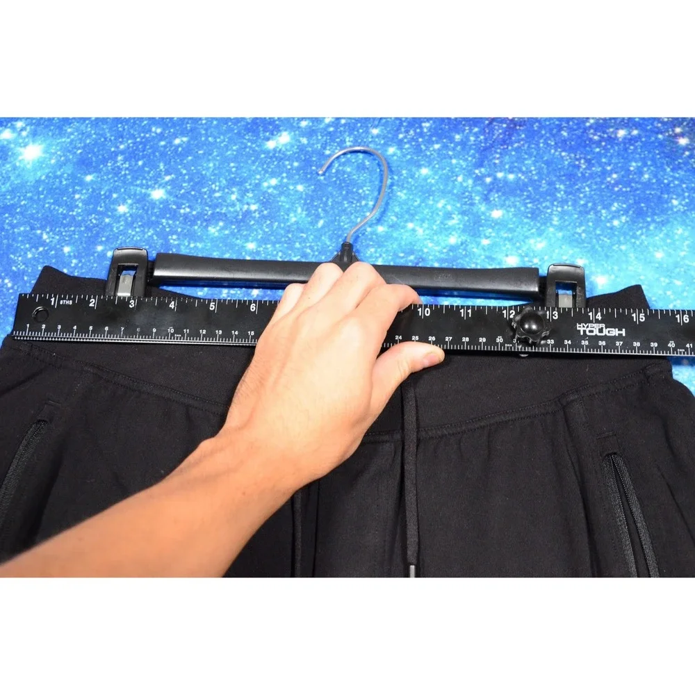 Lululemon Men's‎ Kung Fu Athletic Pants Mens Large Black Pockets Drawstring